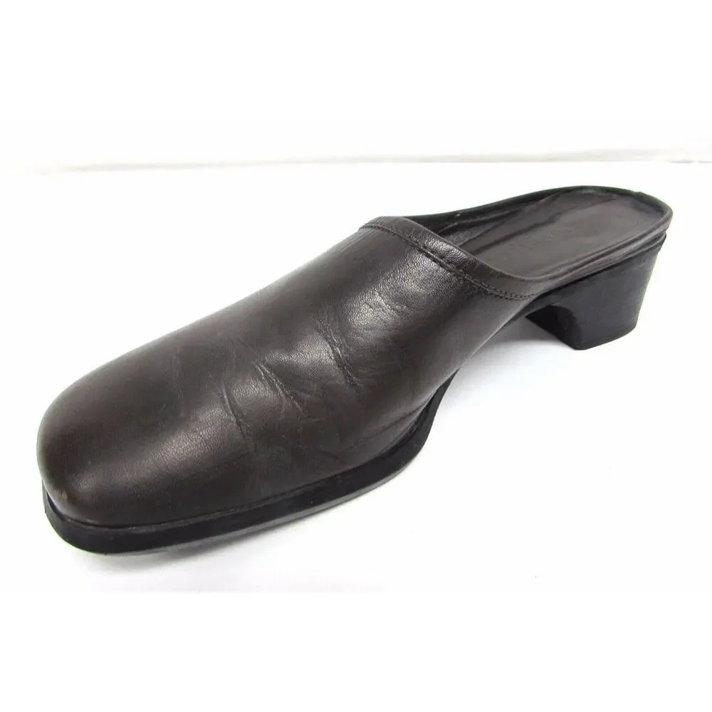 Cole Haan City women's 8 AA brown leather loafers shoes medium heel